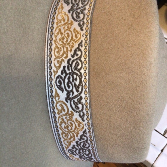 New! Rare Wyeth boho wool banded boater